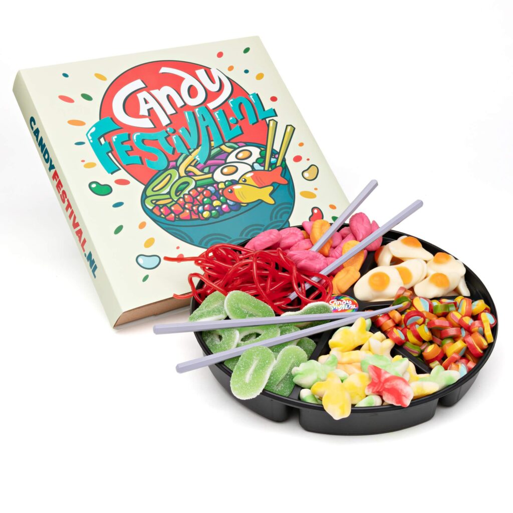 Asian Candy Bowl Platter GiftBox