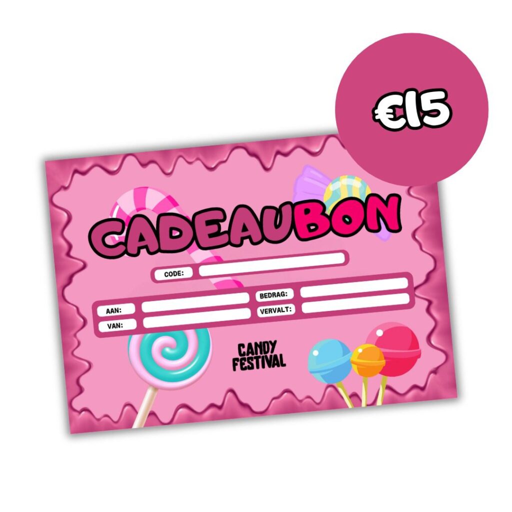 Candyfestival Cadeaubon (15 EURO)