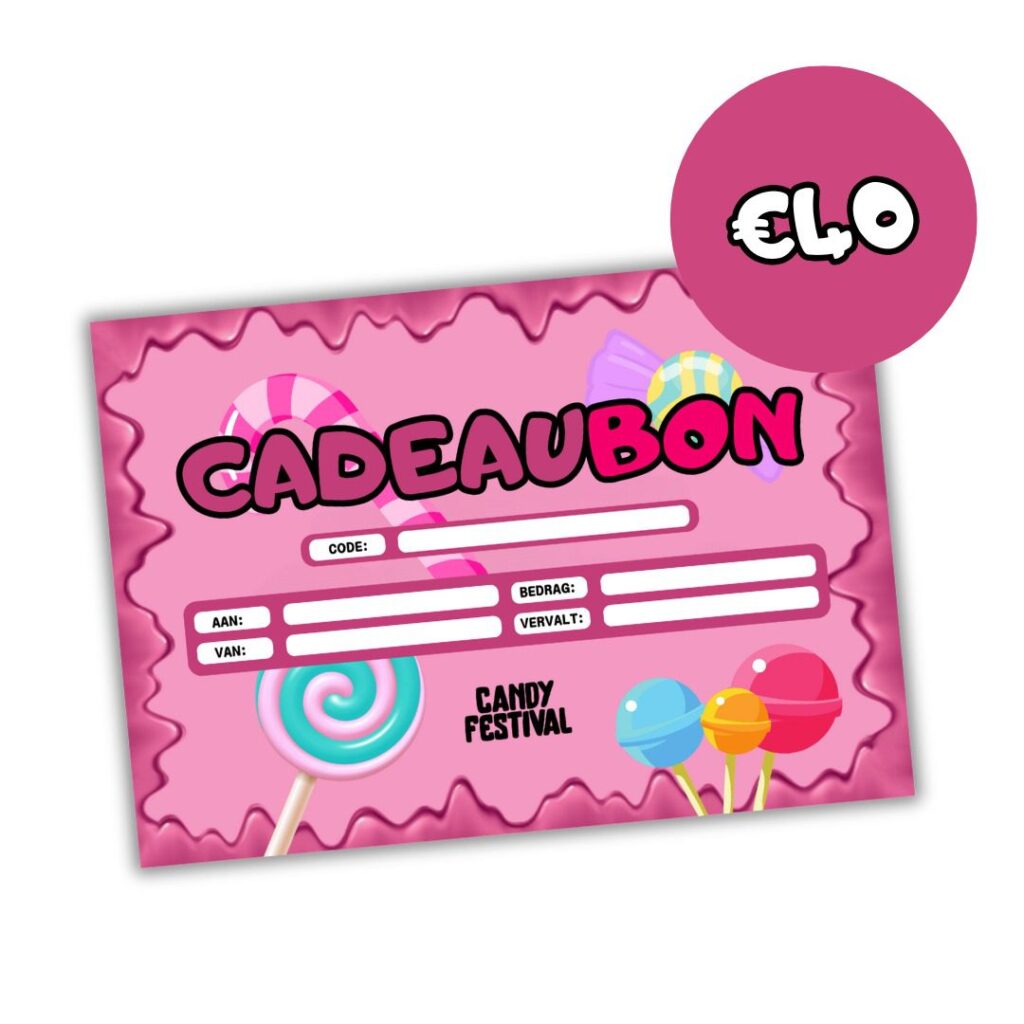 Candyfestival Cadeaubon (40 EURO)