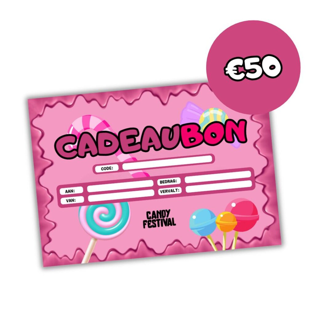 Candyfestival Cadeaubon (50 EURO)