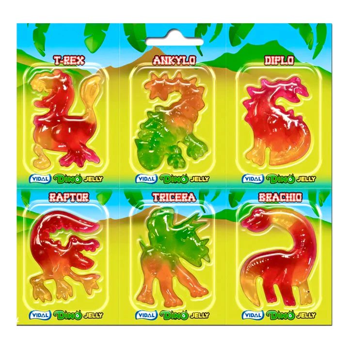 Dino Jelly gummy, 6 stuks