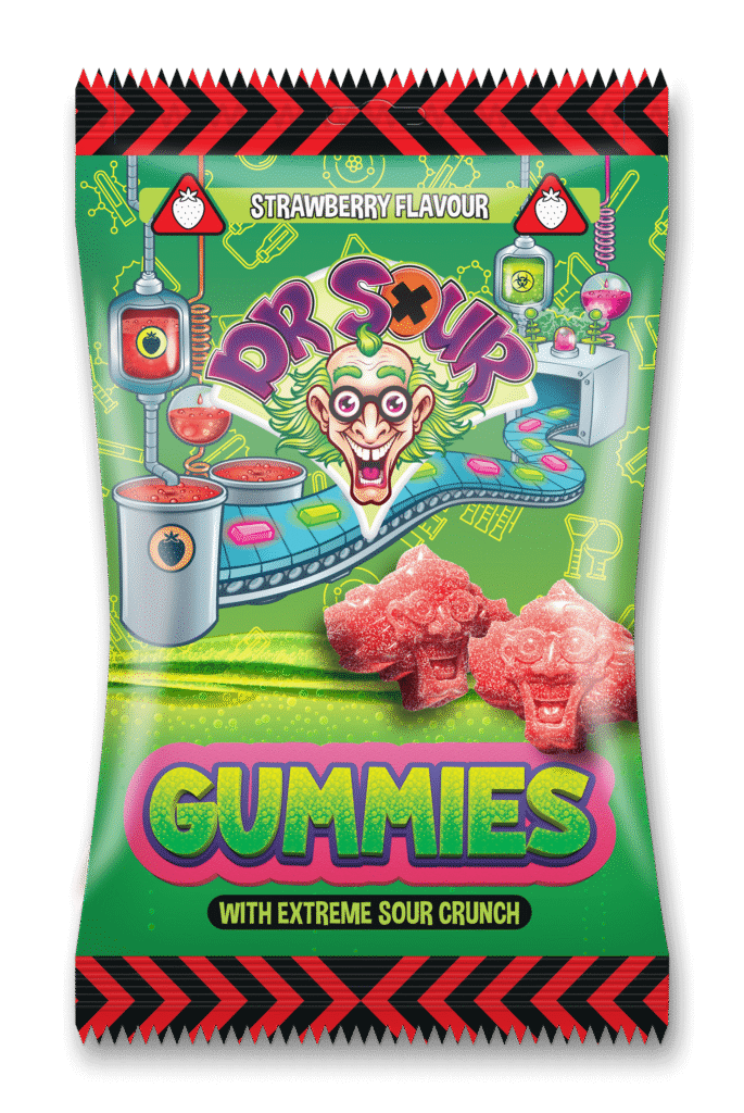 Dr Sour Strawberry Gummies