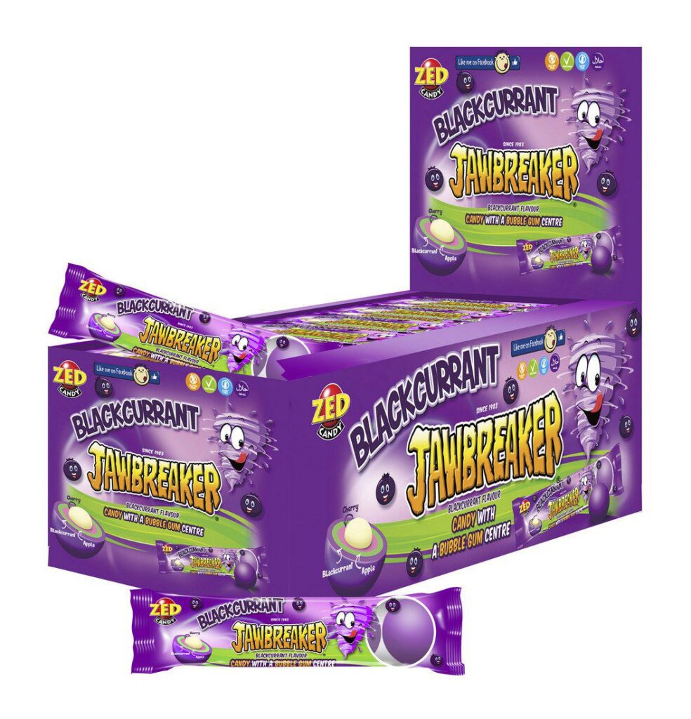 Jawbreaker Blackcurrant Display 40 stuks