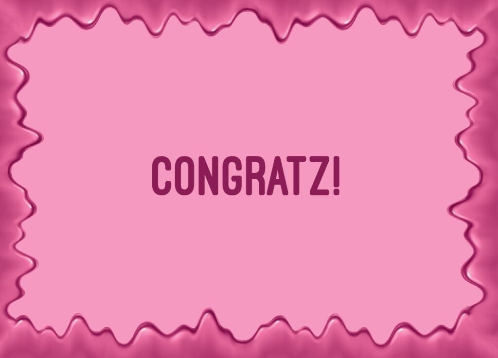 Kaartje – Congratz!