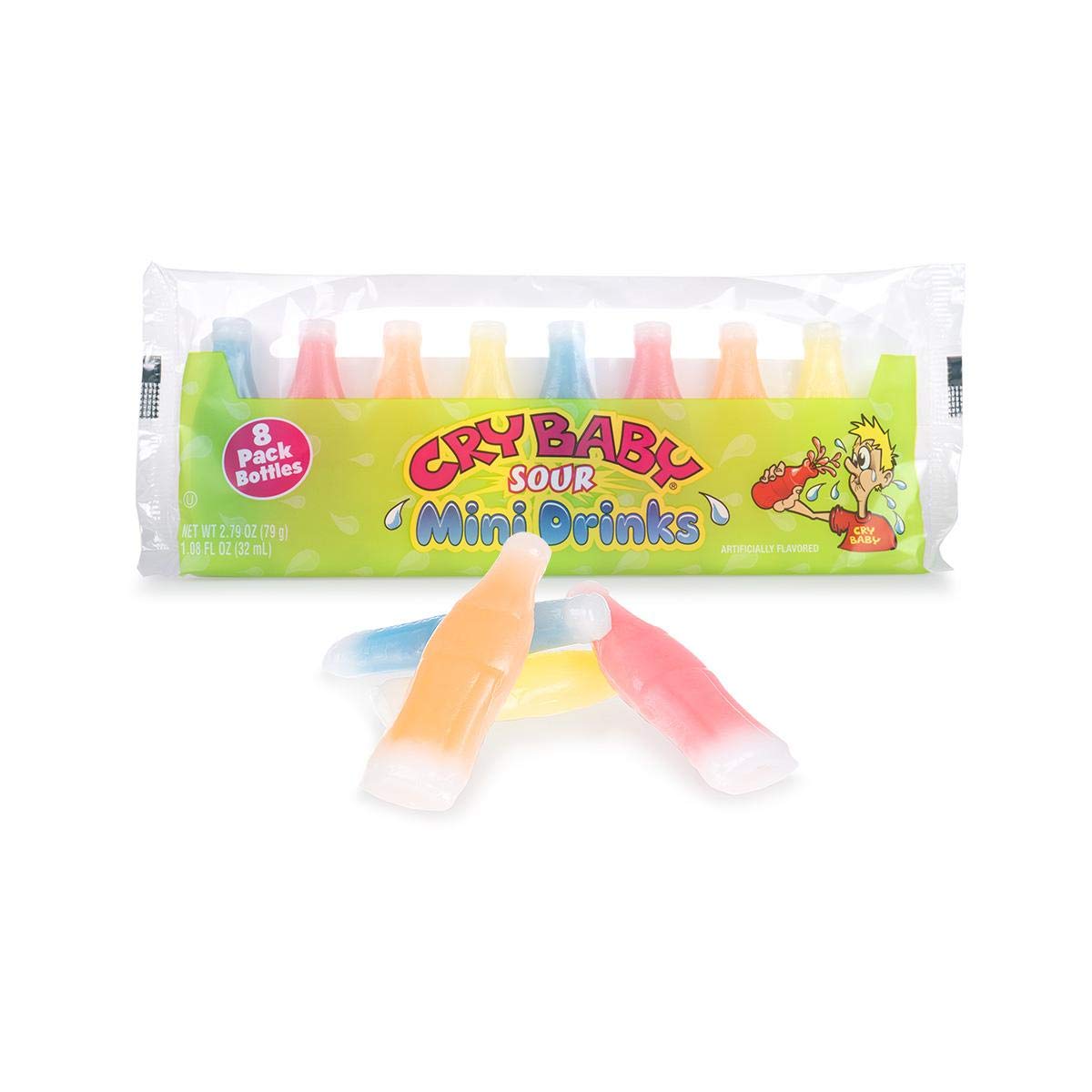 Cry Baby Sour Wax Bottles 8-Pack