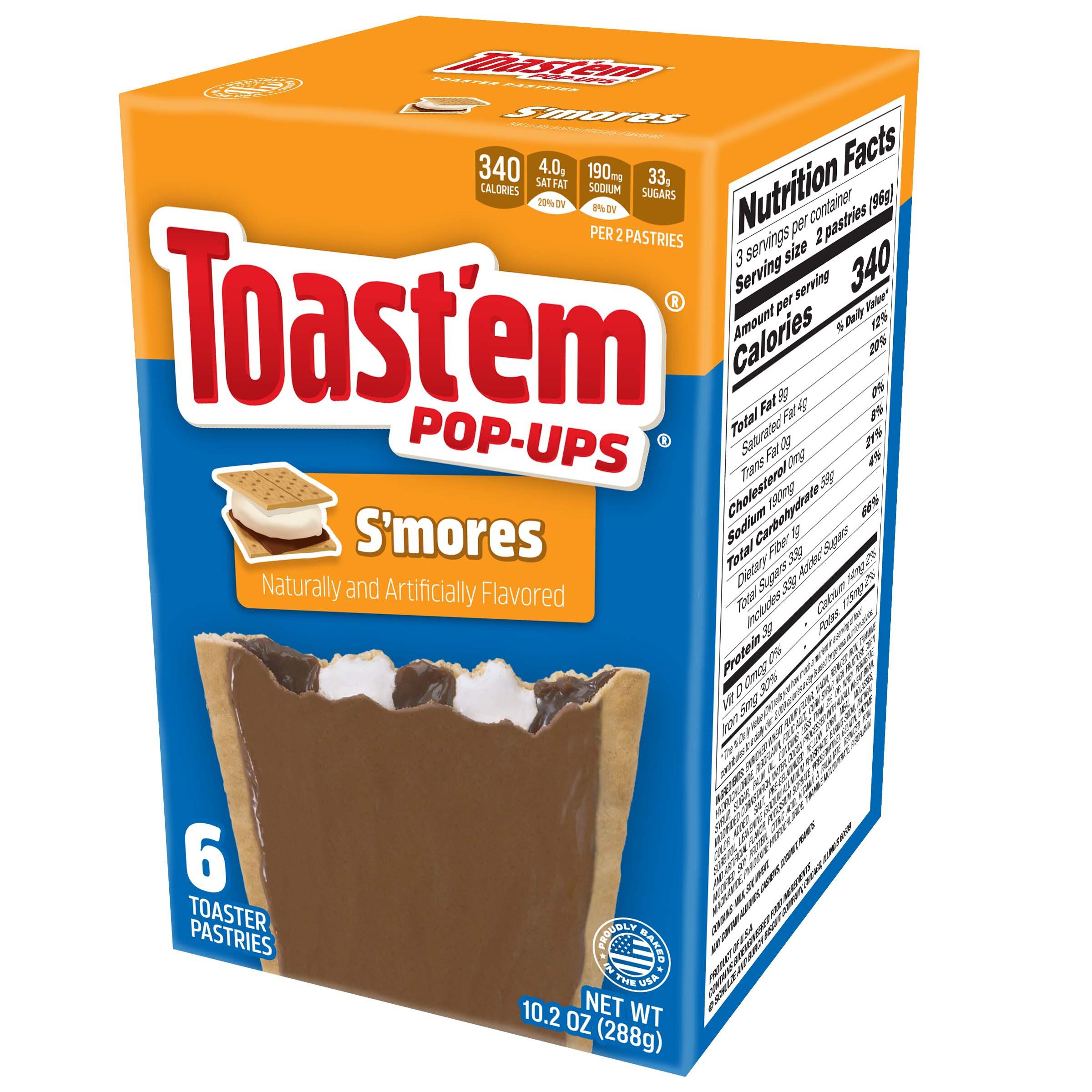 Toast’em Pop-Ups Frosted S’mores