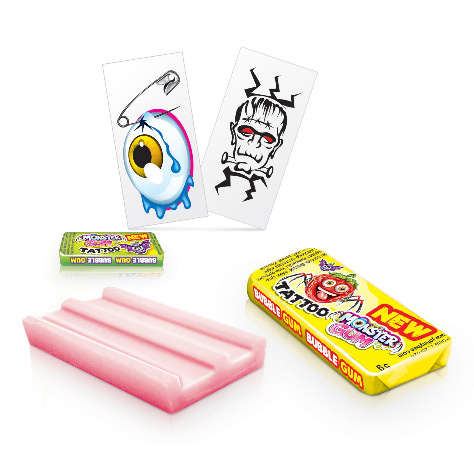 Monster Tattoo kauwgum (10 stuks)